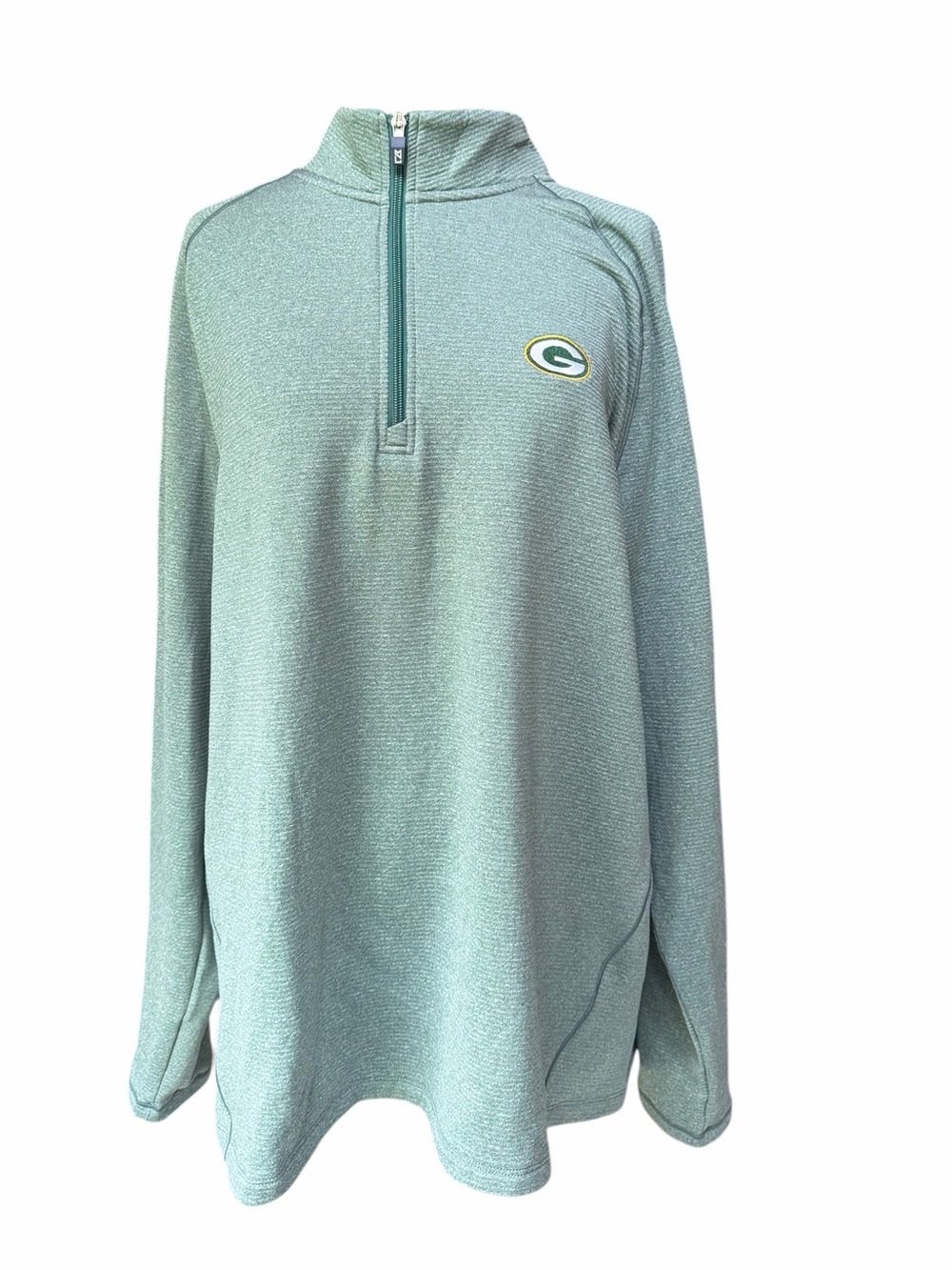 NWOT Cutter & Buck Green Bay Packers Adapt Eco Knit Recycled Quarter-Zip Pullove